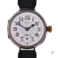 Avia - Military WW1 Silver Trench Watch - Issued to 39th Garhwal Rifles - British Indian Army - Vintage Watch Specialist