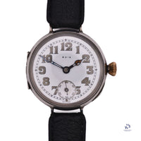 Avia - Military WW1 Silver Trench Watch - Issued to 39th Garhwal Rifles - British Indian Army - Vintage Watch Specialist