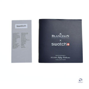 Blancpain x Swatch - Fifty Fathoms Arctic Ocean SO35N100 2023 Box & Papers Vintage Watch Specialist