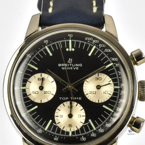 Breitling - Reference: 810 Top Time ’Long Playing’ Reverse Panda Chronograph c.1960s Vintage Watch Specialist