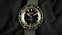 Bulova Accutron Astronaut with Black 24 hr Bezel Mint Condition Box Papers and Original Purchase Receipt 1983 Vintage Watch Specialist