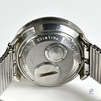 Bulova Accutron Astronaut with Black 24 hr Bezel Mint Condition Box Papers and Original Purchase Receipt 1983 Vintage Watch Specialist