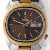 Bulova Accutron - Day Date Reference 557740 Chocolate Quadrants Dial Vintage Watch Specialist