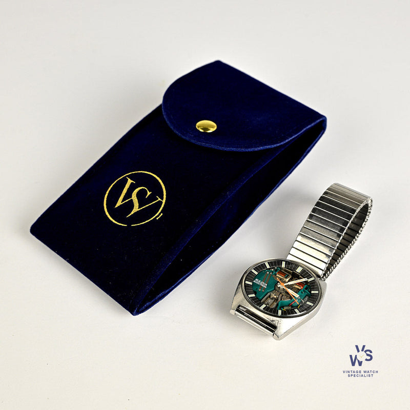 Bulova Accutron Spaceview - Skeleton Dial - Tuning Fork - c.1970s - Vintage Watch Specialist