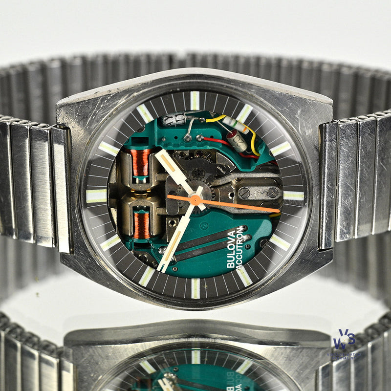 Bulova Accutron Spaceview - Skeleton Dial - Tuning Fork - c.1970s - Vintage Watch Specialist