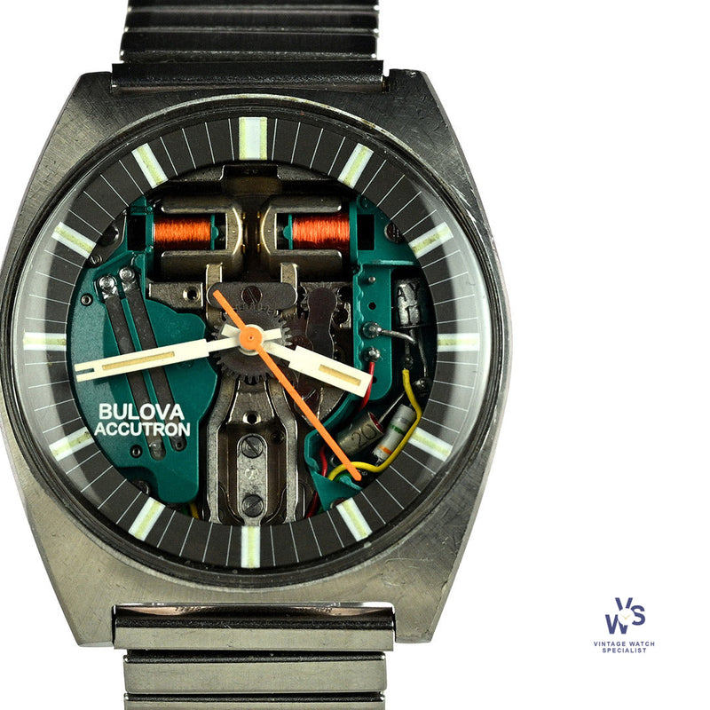 Bulova Accutron Spaceview - Skeleton Dial - Tuning Fork - c.1970s - Vintage Watch Specialist