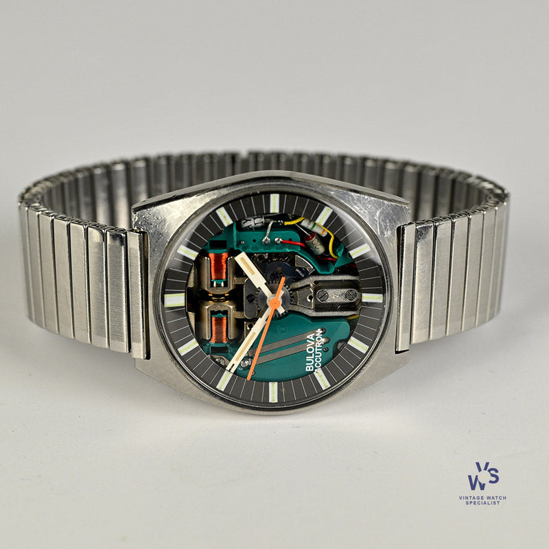 Bulova Accutron Spaceview - Skeleton Dial - Tuning Fork - c.1970s - Vintage Watch Specialist