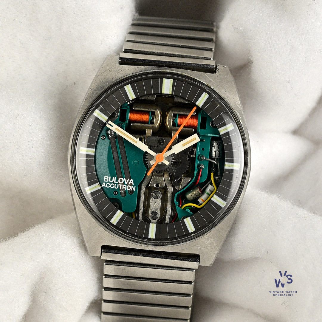 Bulova Accutron Spaceview - Skeleton Dial - Tuning Fork - c.1973