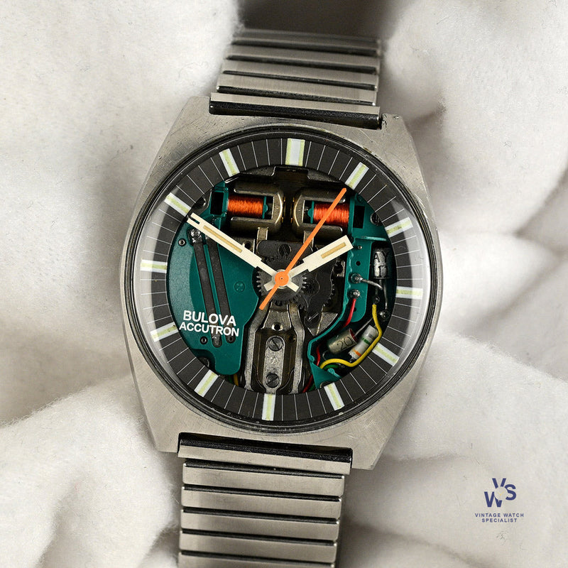 Bulova Accutron Spaceview - Skeleton Dial - Tuning Fork - c.1970s - Vintage Watch Specialist