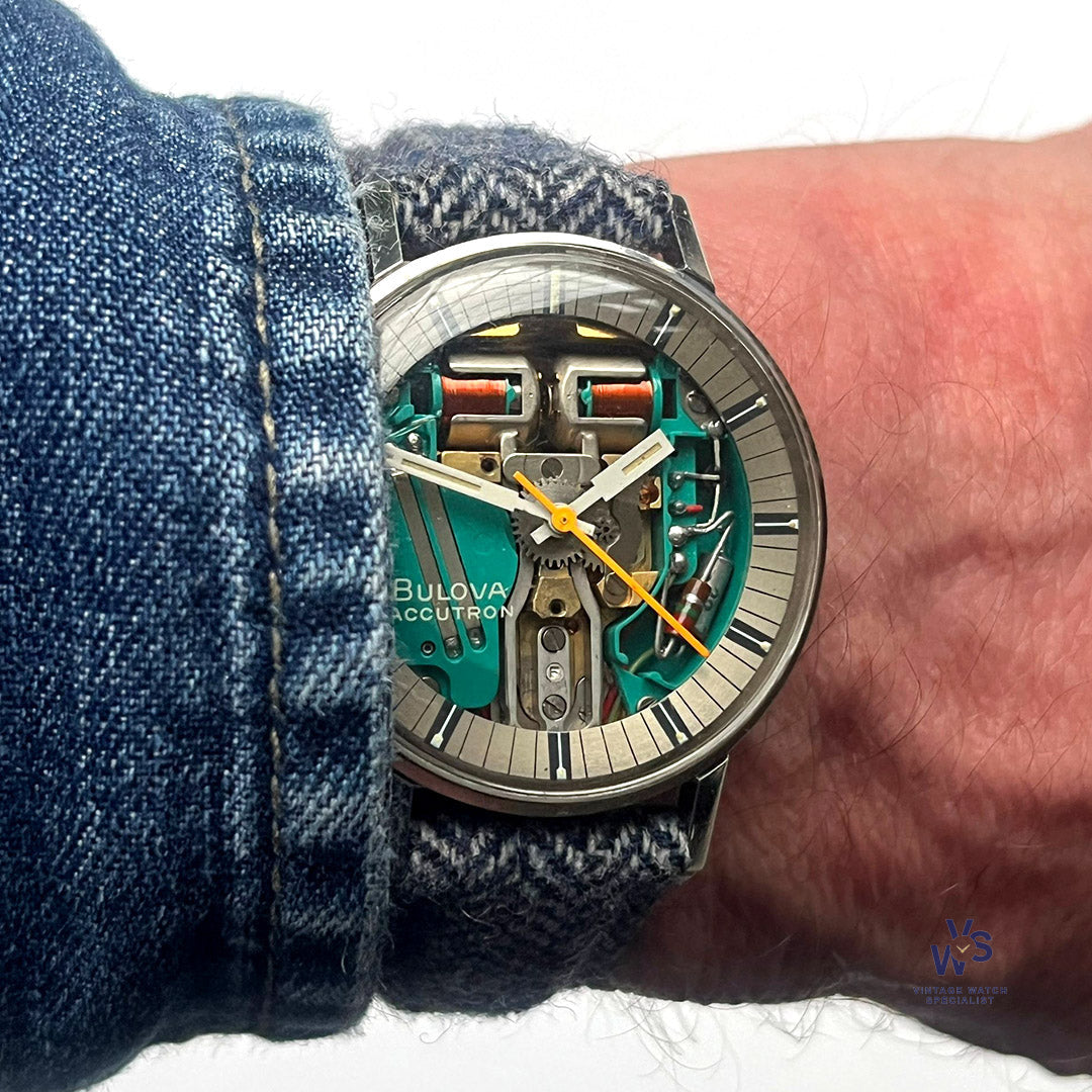 Bulova Accutron Spaceview - Skeleton Dial - Tuning Fork Movement