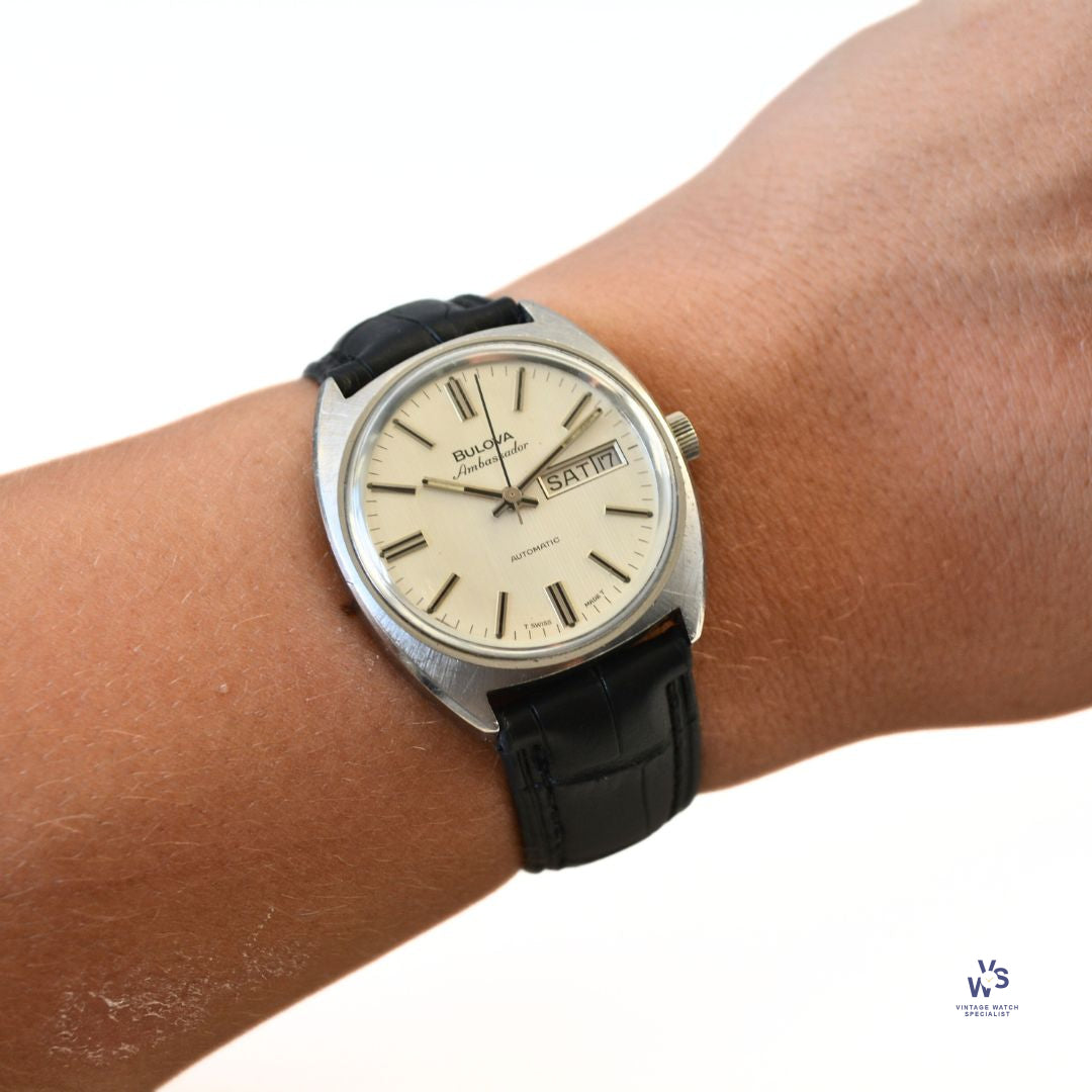 Bulova ambassador watch value top