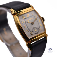 Bulova - Gold Filled Tank Case - Sub-Seconds - Gilt Gloss Dial - circa 1950s - Vintage Watch Specialist