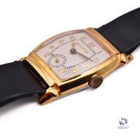 Bulova - Gold Filled Tank Case - Sub-Seconds - Gilt Gloss Dial - circa 1950s - Vintage Watch Specialist