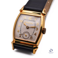 Bulova - Gold Filled Tank Case - Sub-Seconds - Gilt Gloss Dial - circa 1950s - Vintage Watch Specialist