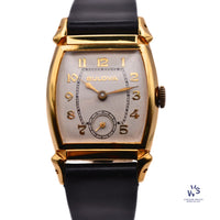 Bulova - Gold Filled Tank Case - Sub-Seconds - Gilt Gloss Dial - circa 1950s - Vintage Watch Specialist