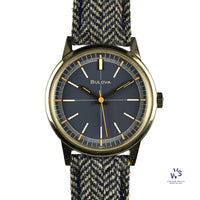Bulova - Sport Timer Watch - Model Ref: 971 - Beautiful Blue Crosshair Dial - c.1969 - Vintage Watch Specialist