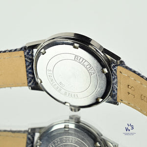 Bulova - Sport Timer Watch - Model Ref: 971 - Beautiful Blue Crosshair Dial - c.1969 - Vintage Watch Specialist