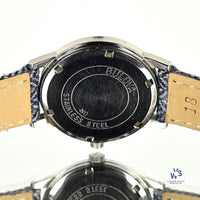 Bulova - Sport Timer Watch - Model Ref: 971 - Beautiful Blue Crosshair Dial - c.1969 - Vintage Watch Specialist