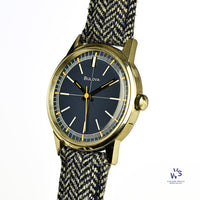 Bulova - Sport Timer Watch - Model Ref: 971 - Beautiful Blue Crosshair Dial - c.1969 - Vintage Watch Specialist