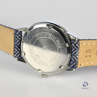 Bulova - Sport Timer Watch - Model Ref: 971 - Beautiful Blue Crosshair Dial - c.1969 - Vintage Watch Specialist