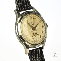 Buren Grand Prix Triple Calendar Moonphase - c.1953 - Vintage Watch Specialist