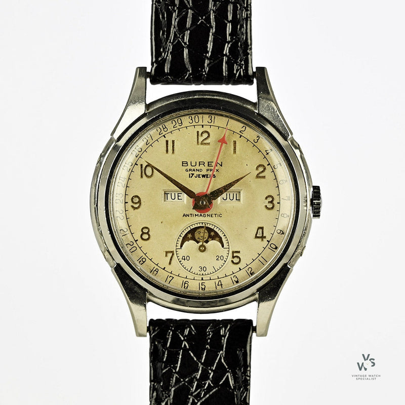BUREN Titanium plated men's bracelet Swiss quartz watch - AliExpress