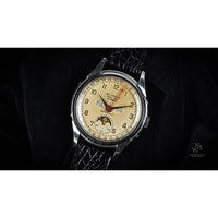 Buren Grand Prix Triple Calendar Moonphase - c.1953 - Vintage Watch Specialist