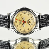 Buren Grand Prix Triple Calendar Moonphase - c.1953 - Vintage Watch Specialist