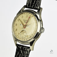 Buren Grand Prix Triple Calendar Moonphase - c.1953 - Vintage Watch Specialist