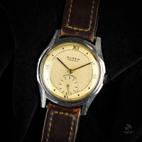 Buren Grand Prix - Two Tone Gilt Dial - c.1953 - Vintage Watch Specialist