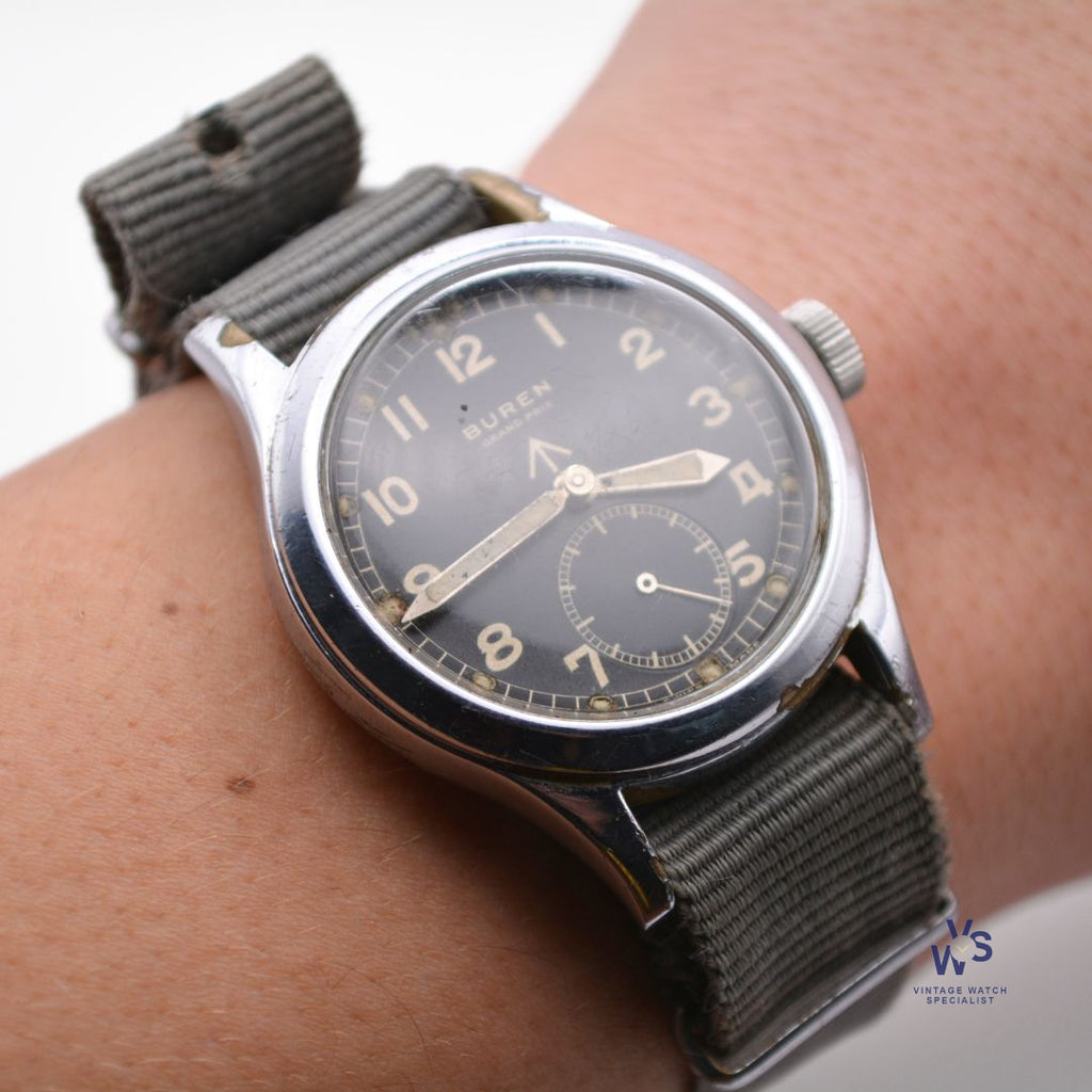 Buren Grand Prix - WWW Dirty Dozen - WW2 Military Watch - C.1945 - Vintage Watch Specialist