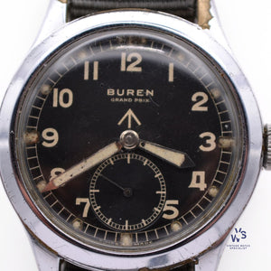 Buren Grand Prix - WWW Dirty Dozen - WW2 Military Watch - C.1945 - Vintage Watch Specialist