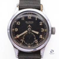 Buren Grand Prix - WWW Dirty Dozen - WW2 Military Watch - C.1945 - Vintage Watch Specialist