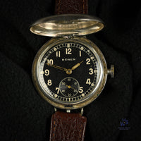 Buren WW1 Military Wristlet (Trench Watch) in a Silver Rolex Marked Case - Hallmarked 1916 - Vintage Watch Specialist