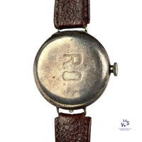 Buren WW1 Military Wristlet (Trench Watch) in a Silver Rolex Marked Case - Hallmarked 1916 - Vintage Watch Specialist