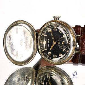 Buren WW1 Military Wristlet (Trench Watch) in a Silver Rolex Marked Case - Hallmarked 1916 - Vintage Watch Specialist