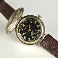 Buren WW1 Military Wristlet (Trench Watch) in a Silver Rolex Marked Case - Hallmarked 1916 - Vintage Watch Specialist