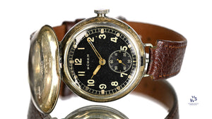Buren WW1 Military Wristlet (Trench Watch) in a Silver Rolex Marked Case - Hallmarked 1916 - Vintage Watch Specialist