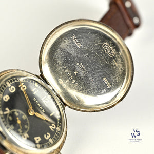 Buren WW1 Military Wristlet (Trench Watch) in a Silver Rolex Marked Case - Hallmarked 1916 - Vintage Watch Specialist