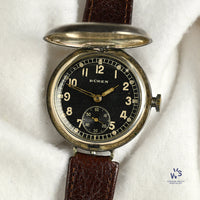 Buren WW1 Military Wristlet (Trench Watch) in a Silver Rolex Marked Case - Hallmarked 1916 - Vintage Watch Specialist