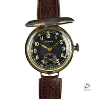 Buren WW1 Military Wristlet (Trench Watch) in a Silver Rolex Marked Case - Hallmarked 1916 - Vintage Watch Specialist