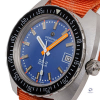 Certina Automatic DS-2 PH 200m (The Burton) - Blue Dial - c.1970 - Vintage Watch Specialist