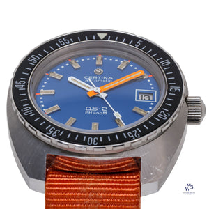 Certina Automatic DS-2 PH 200m (The Burton) - Blue Dial - c.1970 - Vintage Watch Specialist