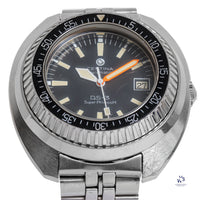 Certina Automatic DS-3 - Black Dial - Well Preserved - Papers - c.1970s - Vintage Watch Specialist