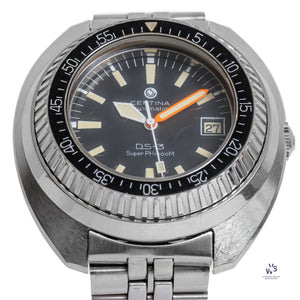 Certina Automatic DS-3 - Black Dial - Well Preserved - Papers - c.1970s - Vintage Watch Specialist