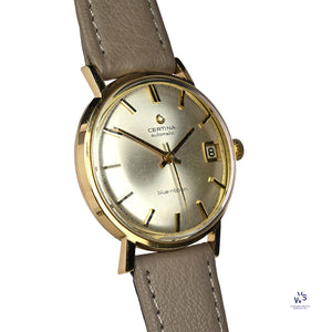 Certina - Blue Ribbon - Automatic Calendar - 9ct Gold - c.1970 - Vintage Watch Specialist