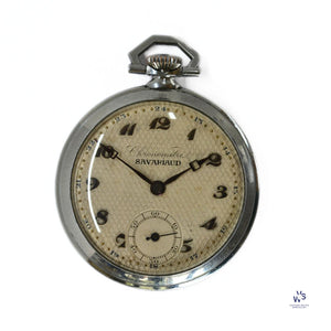 Chronometre - Savariaud - Russian - Art Deco Period - Pocket Watch - with Box - Vintage Watch Specialist