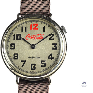 Cuervo y Sobrinos Ltd Edition Coca Cola c.1940s Vintage Watch Specialist