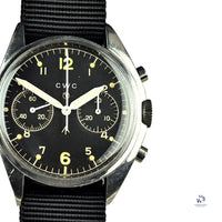 CWC - ’FAB FOUR’ - 2 Register Chronograph - Military - Valjoux Caliber: 7733 - Vintage Watch Specialist