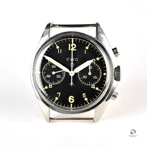 CWC - ’FAB FOUR’ - 2 Register Chronograph - Military - Valjoux Caliber: 7733 - Vintage Watch Specialist